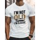 thumbnail image 1 of Classic "I'm Not Old I'm Classic" Graphic T-Shirt - Soft Cotton, Vintage Car Print, Casual Round Neck, Short Sleeve, Durable & Breathable, 1 of 6