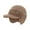 Khaki, variant on Winter Hat with Visor Warm Lined Ear Protection Beanie Hat with Brim Knit Cuff Cap for The Cold Weather Navy
