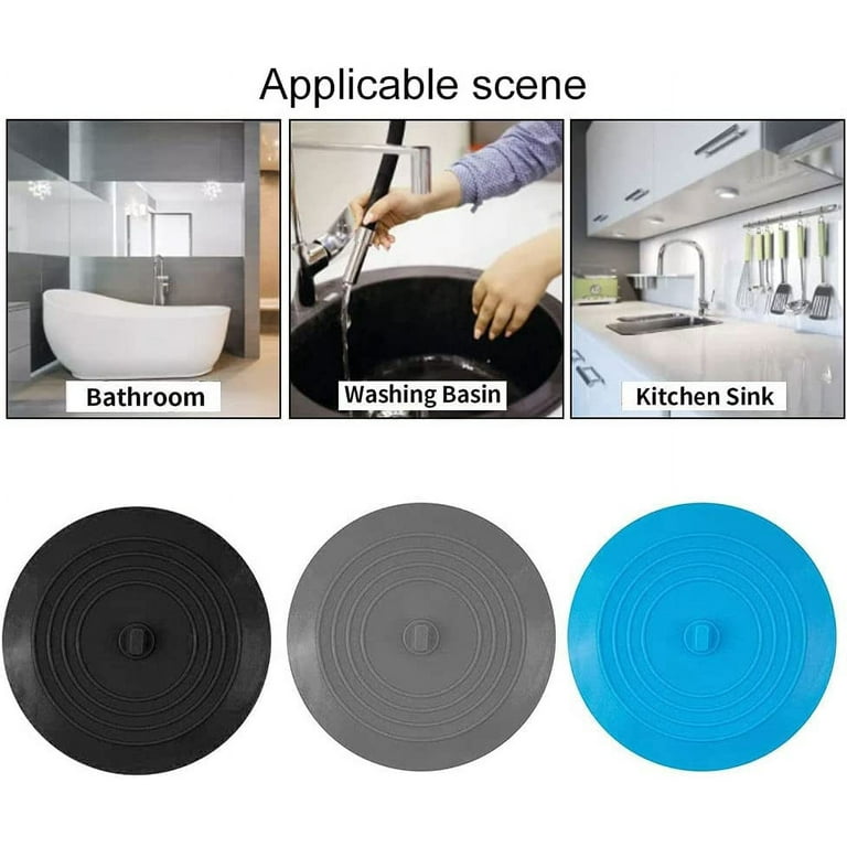 Silicone Tub Stopper Bathtub Drain Plug For Bathroom Kitchen Sink