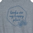 thumbnail image 3 of Instant Message - Books Are My Happy Place - Women's Racerback Tank Top, 3 of 6