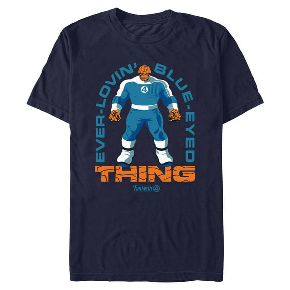 Mens The Fantastic Four: First Steps The Thing Blue Eyes T Shirt