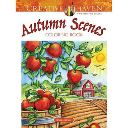 Creative Haven Autumn Scenes Coloring Book (Safe Haven Best Scenes)