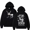 thumbnail image 1 of Hip Hop Retro Pullover Sweatshirt("for All The Dogs") For Men, 1 of 2