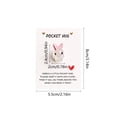 thumbnail image 3 of dajkiuy Easter Bunny Pocket Hug, Mini Rabbit with Card, Easter Gifts for Family Coworkers and Friends, 3 of 6