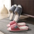 thumbnail image 2 of Zapatillas de lino para las cuatro estaciones, lindas zapatillas de piso para amantes del algodón y lino, antideslizantes y absorbentes del sudor para otoño e invierno para mujer, 2 of 6