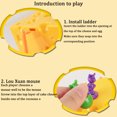 thumbnail image 6 of LMTODLFG 3D Board Game, Baby Early Education Educational Toys Game Cheese Battle, Parent-child Party Interactive Table Game (Game board, kitten, 3 small ladder, 4 small mouse, 17 small cheese), 6 of 10