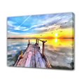 thumbnail image 1 of Póster de paisaje de arte de pared con vista al lago al atardecer, pintura decorativa, lienzo, arte de pared, carteles para sala de estar, pintura para dormitorio, estilo marco, 40 x 60 cm, 1 of 8
