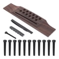 thumbnail image 3 of 15 Piezas Puente de Guitarra Silla para Guitarra Puente de Madera Nut de Guitarra y Pines Juego Funcional para Guitarra Acústica Adecuado para, 3 of 8