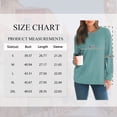 thumbnail image 3 of SHIBEVER Long Sleeve Shirts for Women Fall Shirts for Womens Tops Trendy Crew Neck Womens Long Sleeve Tops Autumn Comfy Winter Clothes Light Green XXL, 3 of 10