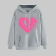 thumbnail image 2 of Fjofpr Hoodies for Women Plus Size on Women's Print Winter Hoodie Pullover Tops Long Sleeved Comfortable Sweatshirt, 2 of 5