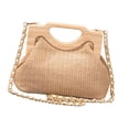 thumbnail image 4 of Bolso de hombro para mujer jinwen cruzado con correa extraíble Caqui 26 cm x 8 cm x 20 cm, 4 of 8