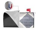 thumbnail image 4 of Mailbox Sleeve Reusable Waterproof Arc Opening With Soft Magnetic Strip Easy To Install Uv Protection 21x18 In Argyle Plaid Lightslategray_1, 4 of 8