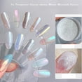 thumbnail image 3 of Firstfly 12 Colors Chrome Dust Nail Powder, Aurora Metallic Holographic Mirror Effect Iridescent Shell Powder Glitter Shimmer Mermaid Art Pigment Manicure Powder for Nails Decoration, 3 of 8
