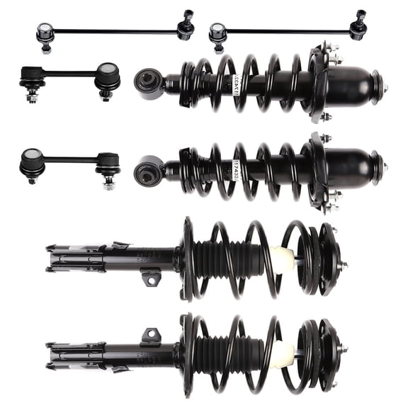 ECCPP Front and Rear pair Strut Spring Assembly Stabilizer Bar Link Stabilizer Bar Link Kit Fits 2005-2010 for Scion tC replace for 172391 172390 172400L 172400R K750009