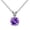 Purple, variant on Miyuadkai Necklaces Clic Round Brilliant Cut Diamond Rabbit Pendant Necklace Rhinestone Necklace Silver Plated Necklace For Women Jewelry Purple One Size