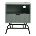 thumbnail image 5 of Furniture of America Gleb Wood Storage End Table with USB Port, 5 of 5