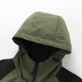 thumbnail image 5 of Tawop Jackets for Men Long Sleeve Zip with Hood Loose Casual Mens Gift,Army Green,M, 5 of 9