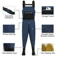 thumbnail image 2 of ANMINY Fishing Chest Waders, Fishing Waders for Men Women Waterproof Hunting Chest Wader with Bootfoot Belt Breathable Lightweight Black Blue, 2 of 8