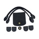 thumbnail image 3 of Asas de bolso de ganchillo, bolso tejido, bricolaje, bolso de cuero de PU, conjunto de tejido, fabricación de bolsos de ganchillo Negro, 3 of 9