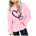 thumbnail image 2 of LUOGENLI Hoodies Girls Sweatshirts Size 5 Sweatshirt with Hood Girls Hoodie Pullover Casual Hoodie Vintage Tops Unisex Hoodie Cute Cartoon Sweater for Children Teenagers Girls 8-10 Years, 2 of 3