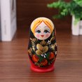 thumbnail image 2 of Madera 5 capas fresa chica rusa Matryoshka mano pintura muñeca decoración Hugtrwg 4tv8ne2ww7ls9sx3, 2 of 9