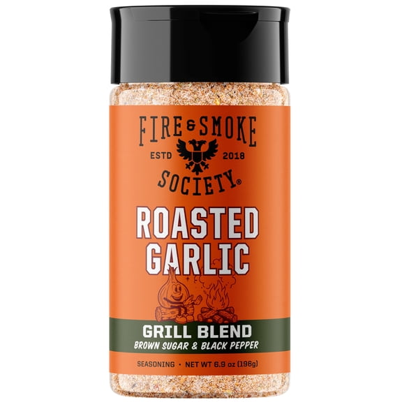 Fire & Smoke Society Roasted Garlic Seasoning, 6.9 oz Mixed Spices & Seasonings