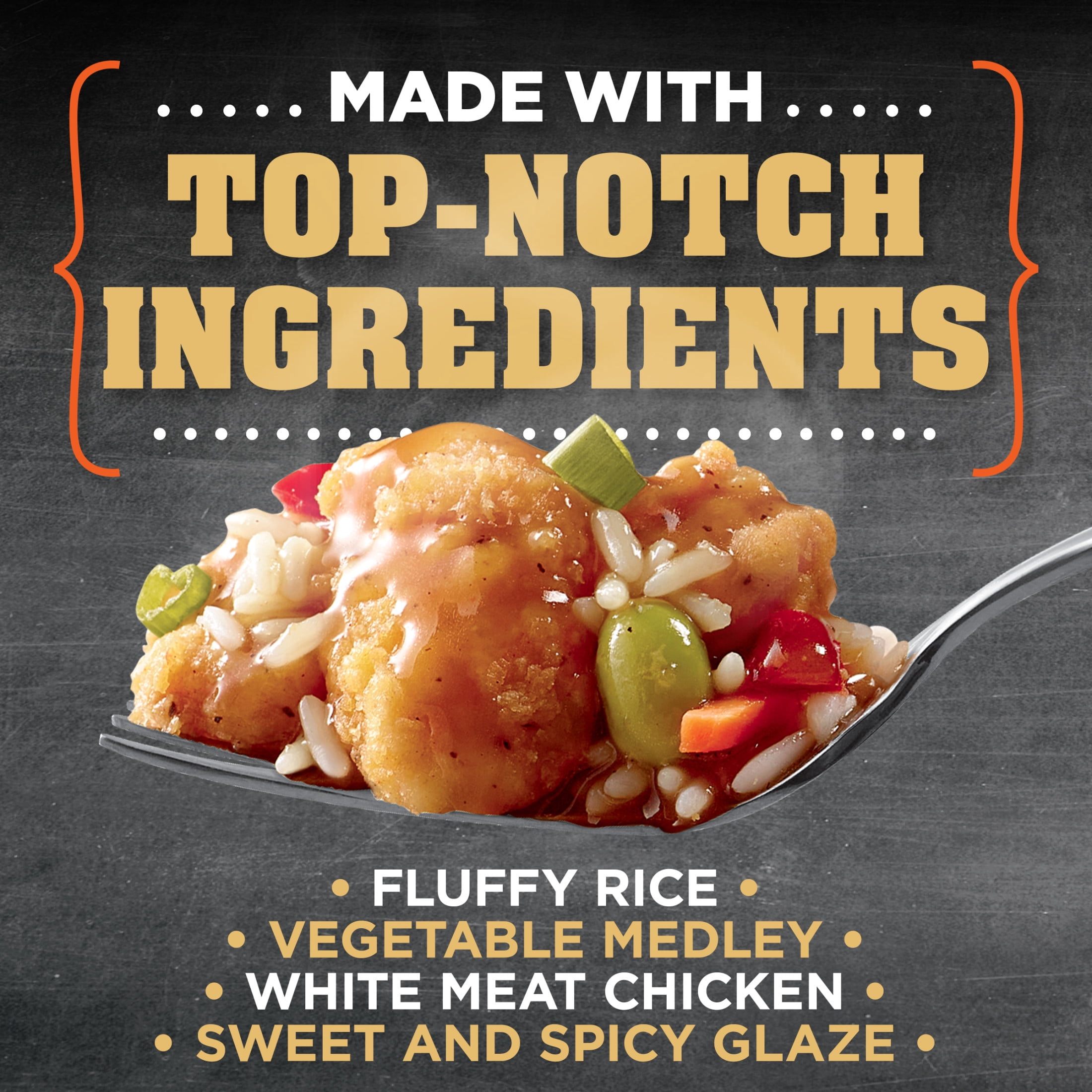 Devour Big Bowl Spicy Fried Chicken with Sweet and Spicy Glaze, 14 oz Box