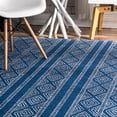 thumbnail image 4 of nuLOOM Sarina Diamonds Runner Rug, 2' 8" x 8', Blue, 4 of 4