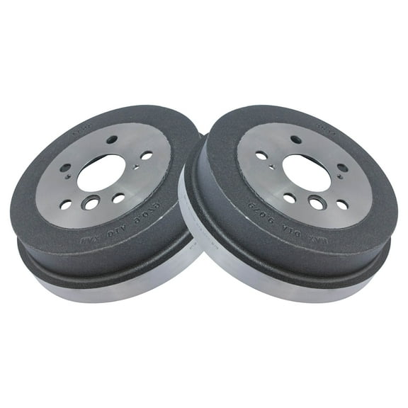 TRQ Rear Brakes Brake Drums Pair Set of 2 for Toyota Camry Solara BRA75101