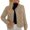 #114-Khaki, variant on Women's Lightweight Quilted Puffer Jacket, Casual Long Sleeve Button Down Padded Coat with Pockets