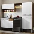 thumbnail image 2 of Cocina Integral Madesa Emilly 229 cm con tarja Marrón/Blanco, 2 of 10