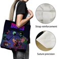 thumbnail image 3 of The Doomies Bolso de tela con estampado de lienzo para mujer, bolsa de compras reutilizable y estética, con cremallera interior, regalo para mujer,40*40cm., 3 of 6