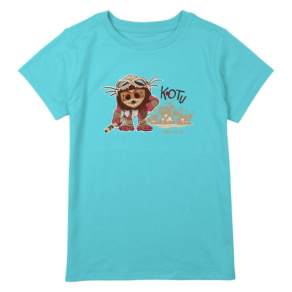 Girl's Moana 2 Kotu Island Portrait Graphic T-Shirt