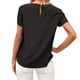 thumbnail image 4 of Camiseta de mujer Verano Cuello redondo Manga corta Casual Top suelto, Negro, S Noticed AP001321-01, 4 of 7
