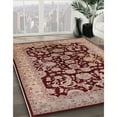 thumbnail image 2 of Ahgly Company Indoor Square Mid-Century Modern Dark Salmon Pink Oriental Area Rugs, 7' Square, 2 of 6