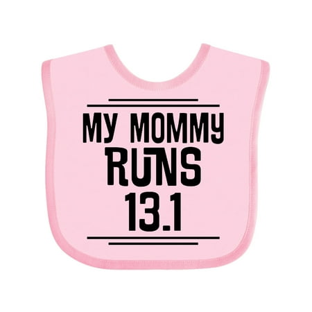 

Inktastic Mommy Runs Half Marathon Gift Baby Boy or Baby Girl Bib