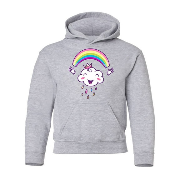 Cloud And A Rainbow Hoodie Juniors -Image by Shutterstock, x-Large