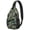 Lightweight, variant on Vibrant Tropical Sling Backpack for Travel and Hiking, Hawaiian Print Crossbody Bag with Palm Leaf, Jungle Leaves, Floral Botanical Summer Aesthetic