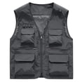 thumbnail image 3 of HUITKMM Tank Top Men's Solid Colour Outdoor Sports Casual Style Lightweight with Pockets Workwear Vest Jacket, 3 of 3