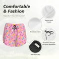 thumbnail image 6 of Fotbe Donut Womens High Waist Running Shorts Athletic Workout Quick Dry Shorts for Women with Pockets Gym Yoga Summer Shorts-, 6 of 9