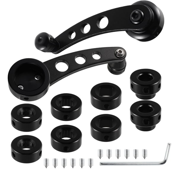 1 Window Cranks Set Car Window Handle Aluminum Alloy Window Crank Handle Universal Car Window Handle Replacement Door Accessories- Casement Window Crank Handle(4.3 X 1.7 X 1.46 Inch)