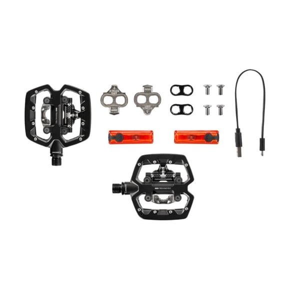 Pedales Bicicleta Con Luz Calas SPD GEO TREKKING Look ROC VISION