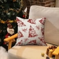 thumbnail image 2 of Christmas Pillow Covers 18x18 Inch Set of 2 Christmas Tree Decorative White Throw Pillows Winter Christmas Decor for Home Couch 36b, 2 of 5