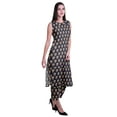 thumbnail image 3 of Moomaya Printed Womens Sleeveless Peter Pan Collar Kurta Pant Set,2 Piece Ethnic Set, 3 of 6