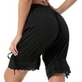 thumbnail image 2 of Haitryli Women's Cotton Japanese Ruffled Pumpkin Shorts Pants Bloomers Safety Under Pants Black M, 2 of 7