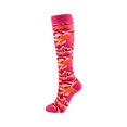 thumbnail image 4 of Freer Bas de Compression 20-30 mmHg Longueur Genou Bas de Sport pour Course Cyclisme Unisexe, Rouge, Camouflage, P/M, 4 of 8