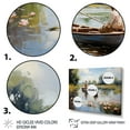 thumbnail image 3 of Designart "The Pond at Montgeron Impressionist Beauty" Landscapes Floater Framed Canvas Wall Art, 3 of 7