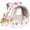 Flower, variant on Portable Small Animal Backpack with Zebra Printing, Space Capsule Bubble Pet Carrier Cage Travel for Guinea Pig, Rabbit, Hamster, Bird, Bearded Dragon, Sugar Glider, Squirrel, Tortoise, Lizard