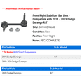 thumbnail image 2 of Front Right Stabilizer Bar Link - Compatible with 2011 - 2015 Dodge Durango R/T 2012 2013 2014, 2 of 2