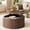 Dark Walnut-Lift Top, variant on Tomnk 31.5" Lift Top Round Coffee Table with Storage, Mid Century Modern Coffee Tables for Living Room, , Fluted Table with Rustic Wood Desktop, Walnut